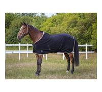Couverture polaire EQUITHÈME Polyfun noir et blanc 155