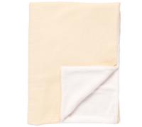 Sauthon Couverture bébé Uni Vanilla – gaze de coton et polaire – 75 x 100 cm Beige