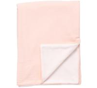 Sauthon Couverture bébé Pétale – gaze de coton et polaire – 75 x 100 cm – Rose