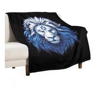 Couverture Polaire Flag of Israel Lion Israel Flag Couverture en Peluche Confortable Plaid Polaire Moelleuse Plaid Canape pour Camping Chambre À Coucher Canapé M