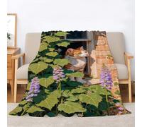 Couverture Polaire Flanelle Chat Roux Plaid 3D Impression Cartoon Animals Couverture Douce Et Chaude, pour Canapé Lit Sofa Chambre Jeté, Plaid anti-Pilling Hypoallergénique - 70x80inch·A2069