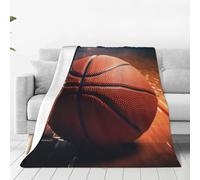 Couverture polaire imprimée sport basket-ball - Couvre-lit en flanelle douce en plusieurs tailles et couleurs résistantes à la décoloration pour lit, canapé, voyage et cadeau