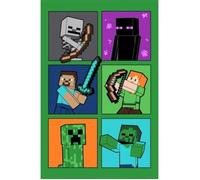 Couverture Polaire - JERRY FABRICS - Minecraft - 100x150 cm - Multicolore - Douceur