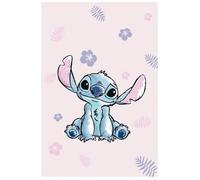 Couverture polaire - LILO ET STITCH - Plaid Stitch - 100 x 150 cm - Rose - Lavable en machine