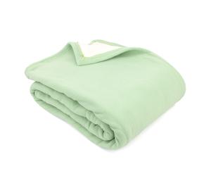 Couverture polaire luxe 180x220 cm 100% polyester 430 g/m2 NARVIK Vert Tilleul