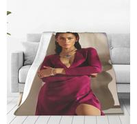 Couverture Polaire Luxueuse A Imprime Robe Couleur Prune - Ideale Pour La Maison, Le Canape, La Chambre, Les Films, Les Jeux Et Les Voyages - Polyvalente, Facile D'entretien, Cadeau Tou