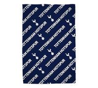 Couverture Polaire Officielle du Tottenham Hotspur FC | Douce et Chaude, Motif Football | Couverture Bleue | Idéale pour la Maison, la Chambre, Les soirées Pyjama et Le Camping