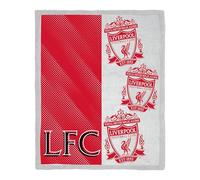 Couverture Polaire Officielle Liverpool FC | Plaid Super Doux et Chaud avec Revers Sherpa, Design avec Blason | Parfait pour la Maison, la Chambre, Les soirées Pyjama et Le Camping
