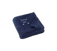 couverture polaire ours 100 x 150 cm bleu marine