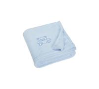 couverture polaire ours 75 x 100 cm bleu