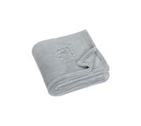 couverture polaire ours 75 x 100 cm gris