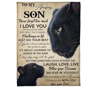 Couverture Polaire personnalisée pour ma Fille Bonus, Cadeau d'anniversaire pour Belle-Fille, Cadeau de Noël, Cadeau de Papa Bonus, Beau-père Lion, C'est Un Gros câlin