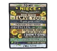 Couverture Polaire personnalisée pour Mon mème de Mes Petits-Enfants, Combien Nous t'aimons, mème Fleur, Anniversaire, fête des mères, Noël