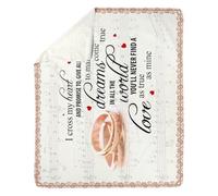 Couverture Polaire personnalisée pour Mon père de la Part de Son Fils Je t'aime Papa Lion Fête des pères Anniversaire Thanksgiving Noël Couverture Polaire personnalisée