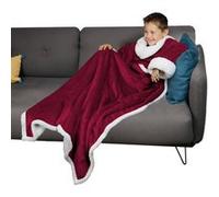 Vivezen Plaid intégral enfant 120 x 160 cm Sherpa et flanelle Plusieurs coloris