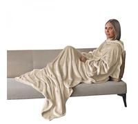 Vivezen - Couverture polaire plaid intégral avec manches et poche - Taille adulte - Plusieurs coloris