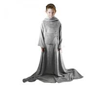 Vivezen - Couverture polaire plaid intégral avec manches et poche - Taille enfant ou adulte jusqu'à 1m65 - Plusieurs coloris