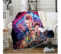 Couverture Polaire - Plaid Stranger Things - Enfant - Multicolore - 60x120cm