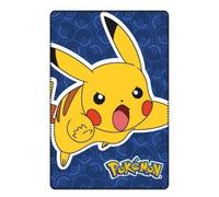 Couverture Polaire - Pokémon - 100x150 cm - Bleu - Rectangulaire - Enfant