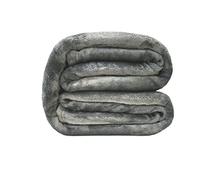 Couverture microflanelle 220x240 cm gris