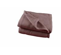 Couverture polaire Polyester - Chocolat 220 x 240 cm - POET MOTTE - Gamme Polex