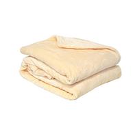 Couverture Polaire Polyester Ivoire 180 x 220 cm - POYET MOTTE - Gamme MICROFLANELLE