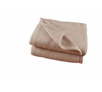 Couverture polaire Polyester - Sable 240 x 260 cm - POET MOTTE - Gamme Polex