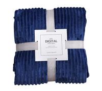 Couverture polaire pour canapé - Jacquard côtelé 3D - Douce et chaude - Couverture pelucheuse, confortable, légère et chaude pour lit ou canapé (127 cm BAR444 (B, 100 x 150 cm)