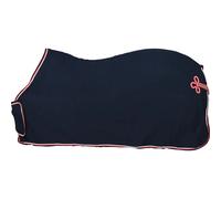 Couverture polaire pour cheval avec rabat avant HorseGuard Bleu 165 cm
