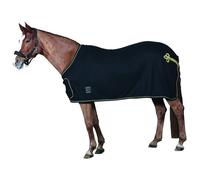 Couverture polaire pour cheval avec rabat avant HorseGuard Noir 155 cm