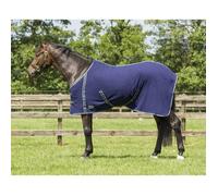 Couverture polaire pour cheval avec sangle Q-essentials Bleu 105 cm (Longueur totale : 145 cm)