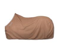 Imperial Riding IRH Classic Couverture Polaire séchante pour Cheval avec Grand col, Sangles croisées Amovibles, Cordon de Queue et Logo, Cappuccino, 125 cm