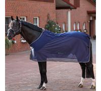 Couverture polaire pour cheval pour compétition Bucas Show-Line Bleu 155 cm
