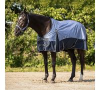 Couverture polaire pour cheval QHP Bleu 145 cm (Longueur totale: 195 cm)