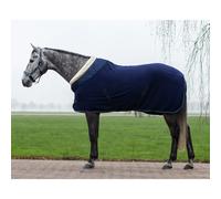 Couverture polaire pour cheval QHP Brilliance Bleu 145 cm (Longueur totale: 195 cm)