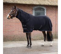 Couverture polaire pour cheval QHP Terry-Dry 240g Noir 185 cm