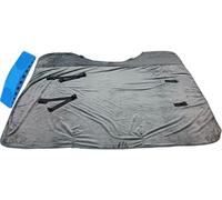 Couverture Polaire pour Chevaux, Confortable et Chaude, avec Fermetures RéGlables, Qui ProtèGe des PiqûRes de Moustiques(Grey,69In)