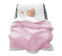 Monsieur Bébé – Couverture polaire enfant 75 x 100 cm flanelle & sherpa ultra doux – 4 coloris