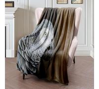 Couverture Polaire Psittacus Close African Studio Gray Parrot Brown Up Abstract Imitation Textures Animal Erithacus Couverture en Peluche Luxueuse Plaid Polaire Plaid Canape pour Canapé M