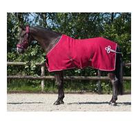 Couverture polaire QHP Ornament Rouge 165 cm (Longueur totale: 215 cm)