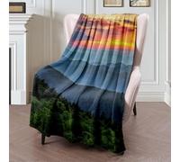 Couverture Polaire Seasons Asheville Blue Ridge Parkway Scenic Park Landscape Appalachian Nature Parks Outdoor Layers Plaid Canape Luxueuse Plaid Polaire Couverture en Peluche pour Canapé L