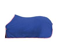 HKM Couverture séchante Alaska - Bleu foncé/Rouge/Blanc/Rouge - Longueur du Dos : 75 cm