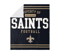 Couverture polaire Sherpa de l'équipe NFL des New Orleans Saints de FOCO