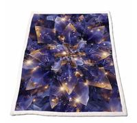 Couverture Polaire Sherpa Fleur Douce Confortable Chaude et épaisse pour l'automne Onirique Couverture Canapé Imprimée pour Chambre Climatisée Lit Canapé Voyage Cadeau Femme 200 x 150 CM DLSJ-1876