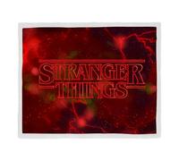 Couverture Polaire Sherpa Officielle Stranger Things | Plaid Ultra Doux et Chaud | Motif Hijack | Idéale pour la Maison, la Chambre, Les soirées Pyjama et Le Camping 100 x 150 cm