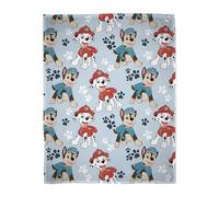Couverture Polaire sous Licence Officielle Paw Patrol | Couvre-lit Bleu Super Doux et Chaud avec Marshall et Skye | Parfait pour la Maison, la Chambre, Le Camping et Les soirées Pyjama
