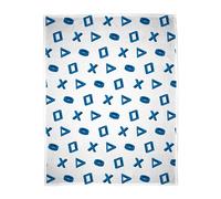 Couverture polaire sous licence officielle PlayStation | Design manette blanche et bleue | Couverture super douce et chaude | Parfaite pour les chambres d'adolescents, le camping et les soirées pyjama
