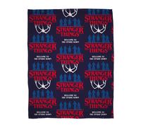 Couverture Polaire Stranger Things Rouge/Bleu 100 x 150 cm Flammes
