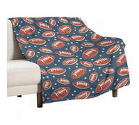 Couverture Polaire Symétrie du Football Classique Couverture en Peluche Doux Plaid Canape Multifonctionnel Plaid Polaire pour Canapé Cadeau Chambre À Coucher S