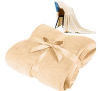 Teesa Couverture polaire TSA8902-3 200 x 220 cm Crème